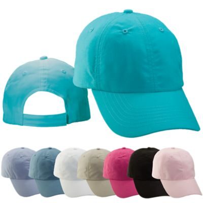 Turquoise baseball cap with assorted colors