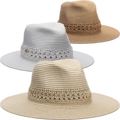 Set of three stylish sun hats