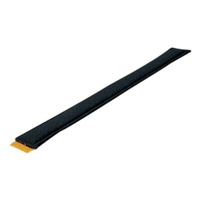 Black flat ribbon cable with gold connector